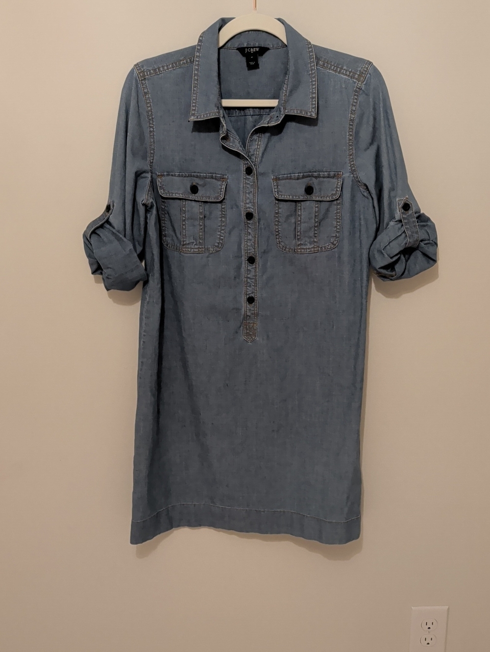 J. Crew  Chambray Shirt  Dress Size medium